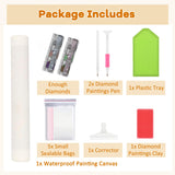 TOSTOG Grandmas Diamond Art Kits for Adults, Funny Grandma Drivers Diamond Paintings for Adults, Full Drill Diamond Art Kits, 5D Diamond Paintings Kit Gem Painting Wall Decor and Gift 12 * 12 Inch. TOSTOG