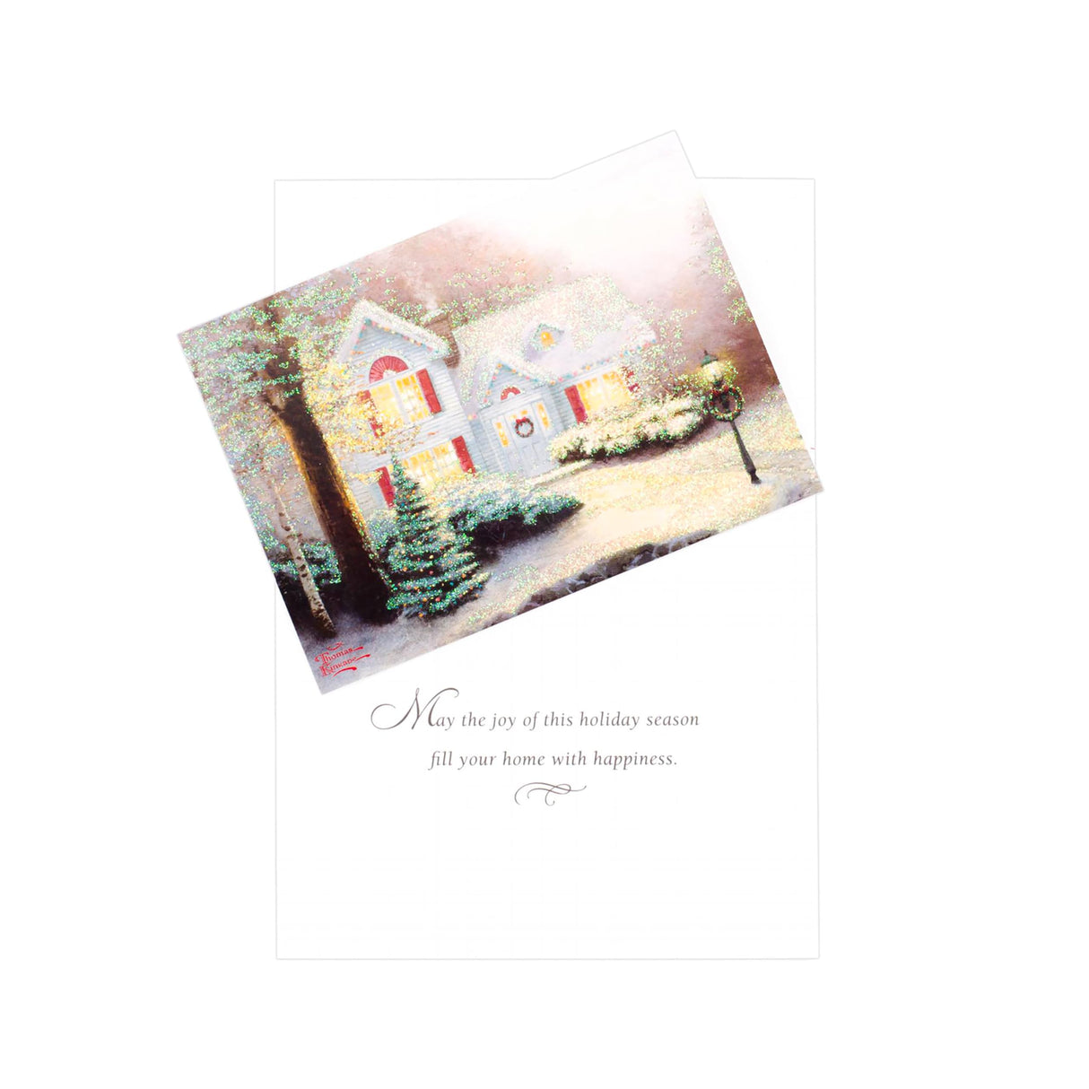 Hallmark Thomas Kinkade Boxed Christmas Cards Assortment, Snowy Houses (40 Cards with Envelopes and Foil Seals) (1XPX1761) Hallmark