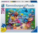 Ravensburger Tropical Reef Life | 750 Piece Large Format Jigsaw Puzzle | Ideal for Adults and Kids | Unique Softclick Technology Durable and Glare-Free | FSC Certified Ravensburger