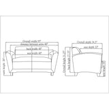 Lorell LLR68947 - Mahogany Finish Reception Loveseat Lorell