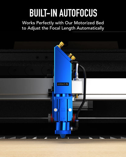 OMTech Pro 150W Hybrid Laser Machine, 34x54 Laser Cutter and Engraver Machine for Metal Acrylic Wood Cutting, Laser Engraver Machine with Autofocus and 4 Way Pass Through Doors, Windows Compatible