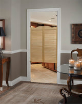LTL Home Products 858642 Dixieland Louvered Café Interior Swing Solid Wood Door, 36"X42", Unfinished LTL Home Products