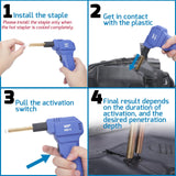 WEP 960-V Plastic Welder Kit 110V with LED Lights with 200 Hot Staples and Pliers for Car Bumper Plastic Welding, Plastic Gas Tank Repair, a Great Automotive Tools for Mechanics WEP