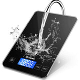 Large Digital Kitchen Scale, Drcowu 15kg Food Kitchen Scales for Baking, Cooking, Keto and Meal Prep, Food Weight Scale with 1g Accuracy and LCD Display, Easy to Read, Grams and Oz (Black) Drcowu