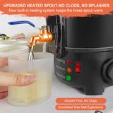 Leerie M4 8Lbs Wax Melter for Candle Making – Heating Core Brass Spout & Temp Control, No Clog, Easy to Clean – Electric Wax Melting Pot for DIY Candle Makers & Beginners Leerie