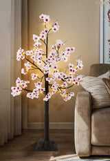 Uieke Cherry Blossom Tree, 6FT 96 Fairy Lights Artificial Lighted Tree for Home Inside Outdoor Spring Wedding Party Festival Decor, Warm White Uieke