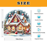 VIGEGU Christmas House Paint by Numbers Kit for Adults with Framed,Paint by Number DIY Acrylic Adult Paint by Number Kits for Wall Decor 10x10in VIGEGU