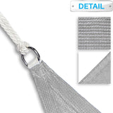 Patio Paradise 20' x 20' x 20' Light Gray Sun Shade Sail Triangle Canopy, High-Density Shade Cloth Canopy Pergolas Top Cover, Permeable UV Block Fabric Durable Outdoor Patio