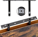 Fixwal 15.8in Floating Shelves, Rustic Wood Finish Wall Shelves Set of 4, Shelves for Wall Decor, with Invisible Brackets for Bathroom, Living Room,Bedroom and Kitchen(Rustic Brown) Fixwal