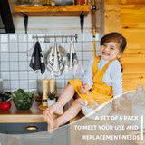 Redbaker 6 Pcs Farm Animal Kitchen Towels Farmhouse Funny Dish Towel Rustic Hand Towels Rooster Cow Pig Decorative Tea Dishcloth Absorbent with Hanging Loop for Kitchen Bathroom Housewarming Gift Redbaker