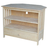 IC International Concepts Mission Corner Entertainment/TV Stand, Espresso IC International Concepts