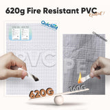 Quictent 20x30ft High Peak Frame Party Tent Fire Retardant Outdoor Heavy Duty Canopy Tent White Vinyl, 100 Person Capacity Tent for Parties, Weddings,Events, Commercial and Residential Use(no Sides) Quictent