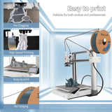 3D Printing Filament Basic PLA Filament 1.75mm 300mm/s 1kg Cardboard Spool Dimensional Accuracy +/- 0.03 mm Fit Most 3D FDM Printer-Grey 3DHoJor