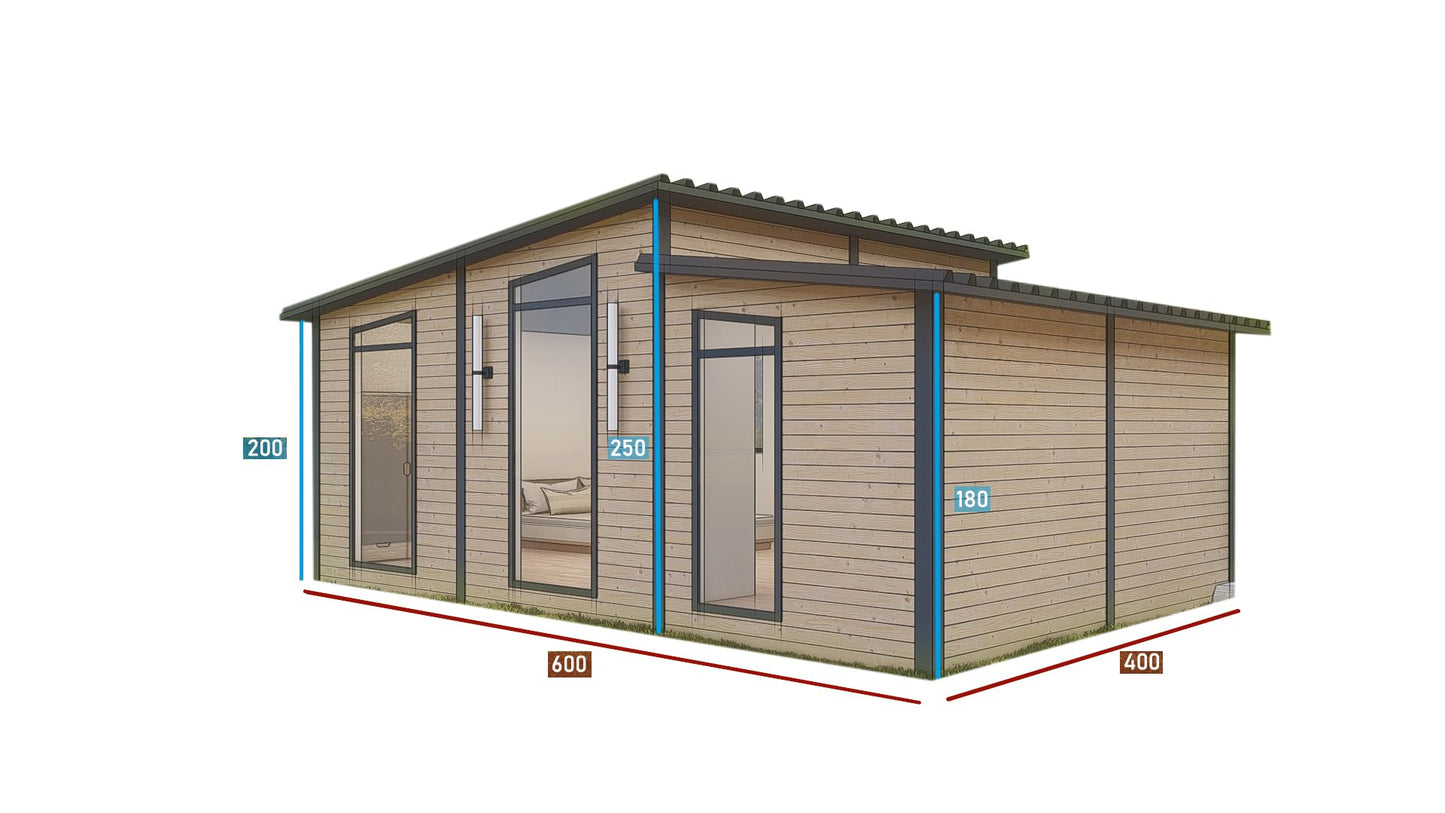 24m2 Modular Wooden House Tiny Home Prefabric Home for Live in