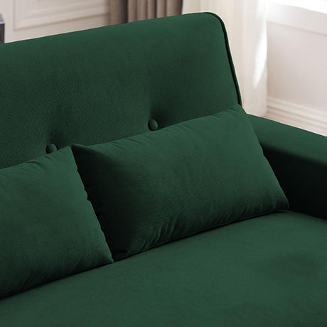 Enobala 49" Small Loveseat Sofa, 2 Seat Mid Century Love Seat Couch with Throw Pillows for Living Room, Apartment, Bedroom and Small Spaces Enobala