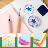 Keadic 24 Pieces Block Printing Starter Tool Kit, Rubber Stamps Making Set with Round & Square Rubber Carving Blocks, Linoleum Cutter Tools & Grindstone for Stamp Carving and Printmaking Keadic