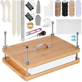 NiHome 35 PCS Book Press Binding Kit for Notebooks, Lesson Plans, Document Organization - Compact Bamboo Bookbinding Tools, Book Binding Supplies with Portable Handle for Beginners DIY NiHome