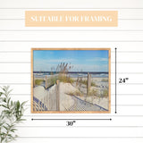 Heritage Puzzle Inc. Wild Dunes 1000 Piece Puzzle - Beach Theme Jigsaw for Adults, Ocean Puzzles, 30x24 inches, Cardboard, 1000 Units, Made in USA Heritage Puzzle Inc.