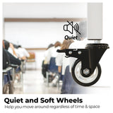 HOMEDANT House White 5-Tier Metal Boltless Rolling Cart Shelf Rack Casters Heavy Duty Wheel Shelving Unit Adjustable Storage Shelves Organizer Shelf Kitchen Garage 48.1" W x 18.5" D x 75.4" H 1Pack HOMEDANT