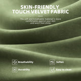 Ferghana Velvet Fabric Ergonomic Gaming Chair with Footrest and Massage, High Back Reclining Computer Gamer Chair for Adult, Racing Style PC Video Game Chair Suitable for Home Office (Green) Ferghana