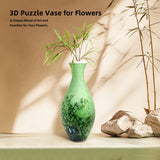 3D Puzzles Vase for Adults, 160 Pieces Puzzle Flower Vase for Home and Office Decor, DIY 4D Jigsaw Vase Arts and Crafts for Kids, Unique Housewarming Gifts for Moms YIZHOR