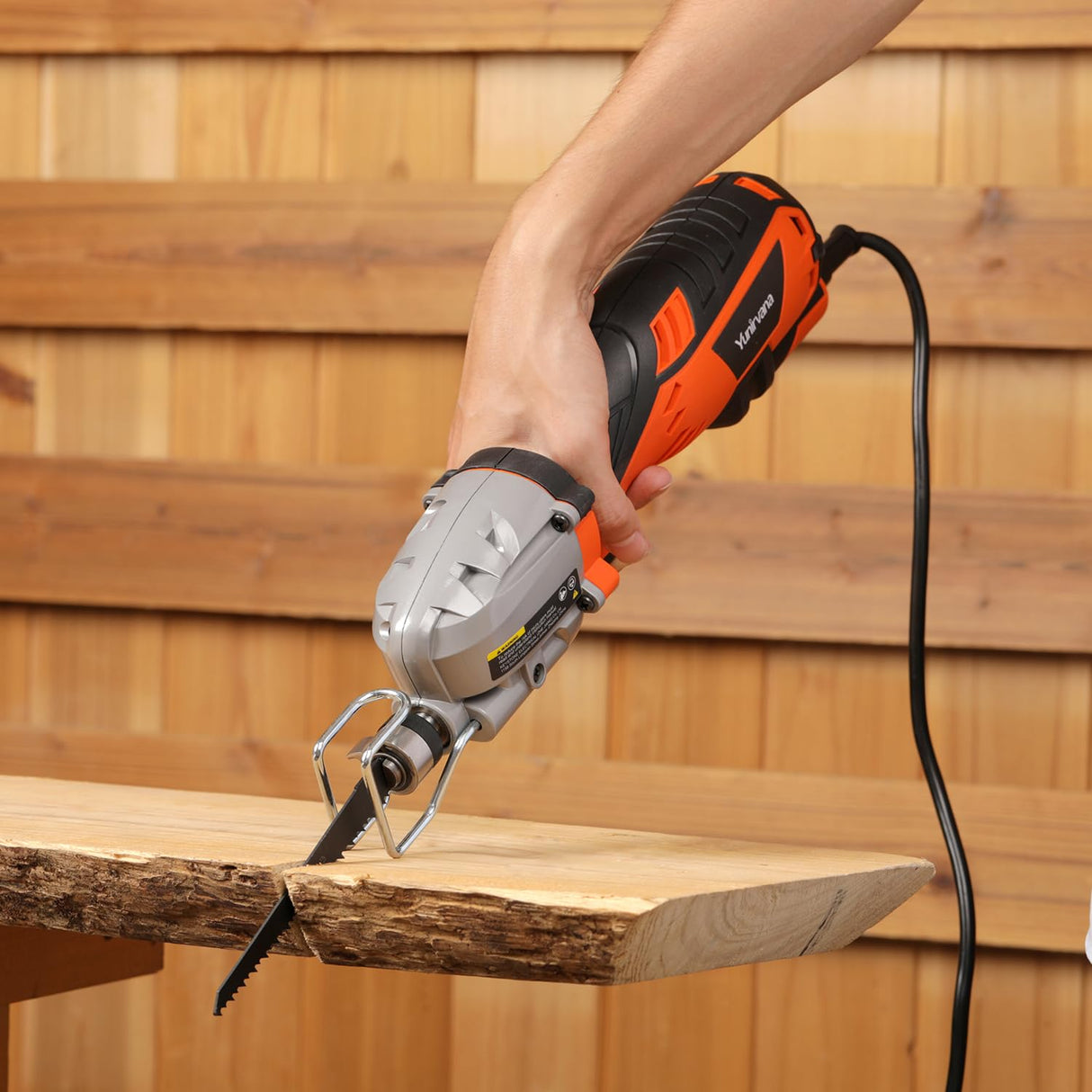 Yunirvana 5.0 Amp Variable-Speed Corded Reciprocating Saw - 3000spm for Versatile Cutting, 1/2" Stroke Length, Up to 4-1/2" Cutting Capacity for Wood and Metal Yunirvana