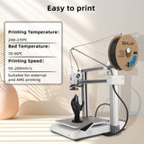 3DHoJor Update Basic PETG Filament 1.75mm, PETG 3D Printer Filament, 2.2 LBS (1KG) Cardboard Spool, Fit Most FDM 3D Printer, Black 3DHoJor