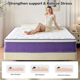 Niqooia Queen Mattress,12 Inch Queen Size Mattresses in a Box, Dual-Sided Comfort Medium Firm & Plush, Memory Foam Mattress for Pressure Relief & Cool Sleep, CertiPUR-US Certified, Safe Foams & Fabric Niqooia