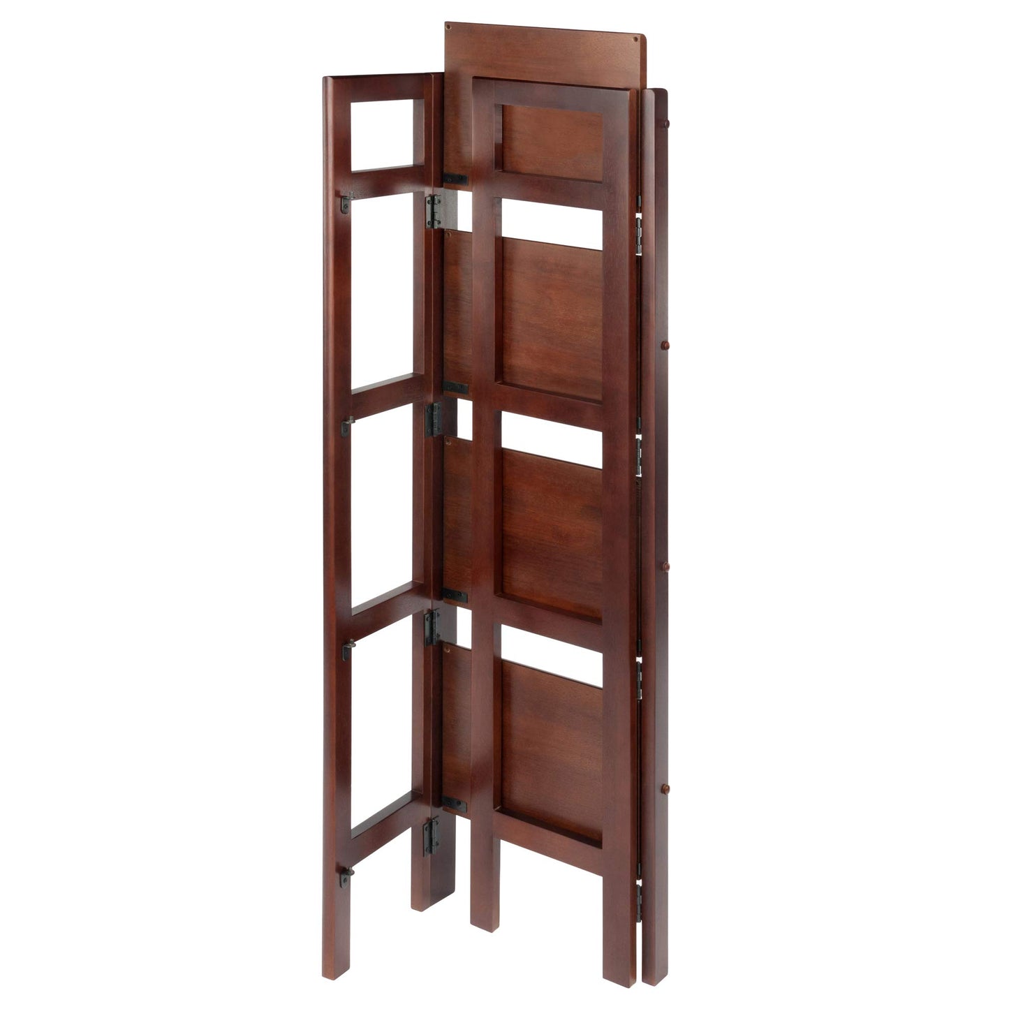 Winsome Wood Terry Shelving, Walnut - WoodArtSupply