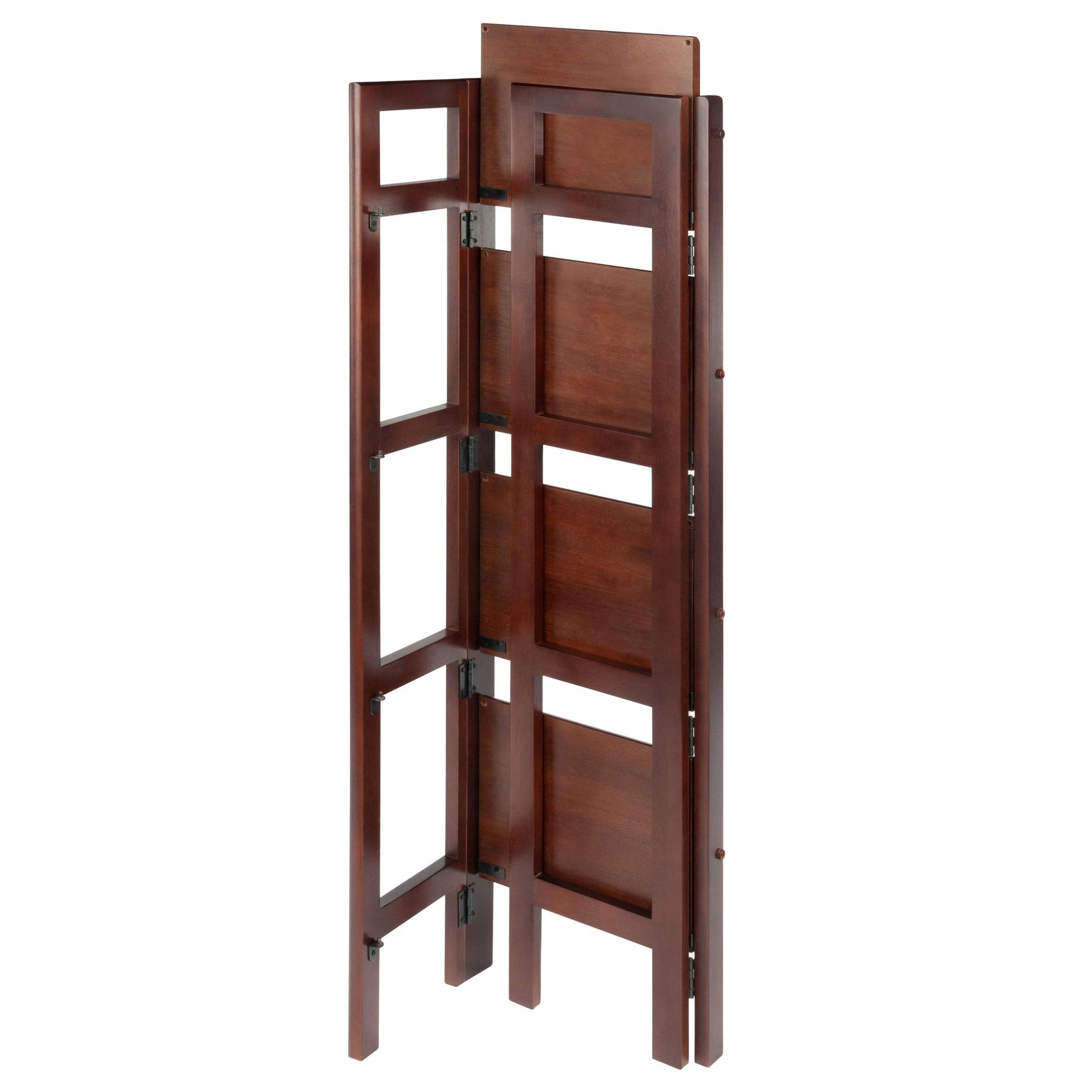 Winsome Wood Terry Shelving, Walnut - WoodArtSupply