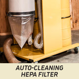 Powermatic Cyclone Dust Collector, 1-Micron HEPA Filter, 3 HP, 230V 1Ph (Model PM2200HK) Powermatic