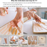 QPZ 100Pcs Cotton Candle Wicks 6" Pre-Waxed with Tabs,50Pcs Wooden Candle Wicks Smokeless,Wood Candle Making Wicks 0.59*5.9 Inch with 50Pcs Wick Clips Holders Metal Based for Candle DIY,Candle Making pice