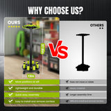 Hikeen Fishing Rod Holder, Fishing Pole Holders for Garage, Rod Rack Holds Up to 20 Rods with Rolling Wheels, Fishing Gear Equipment Storage Organizer, Fishing Gifts for Men Hikeen