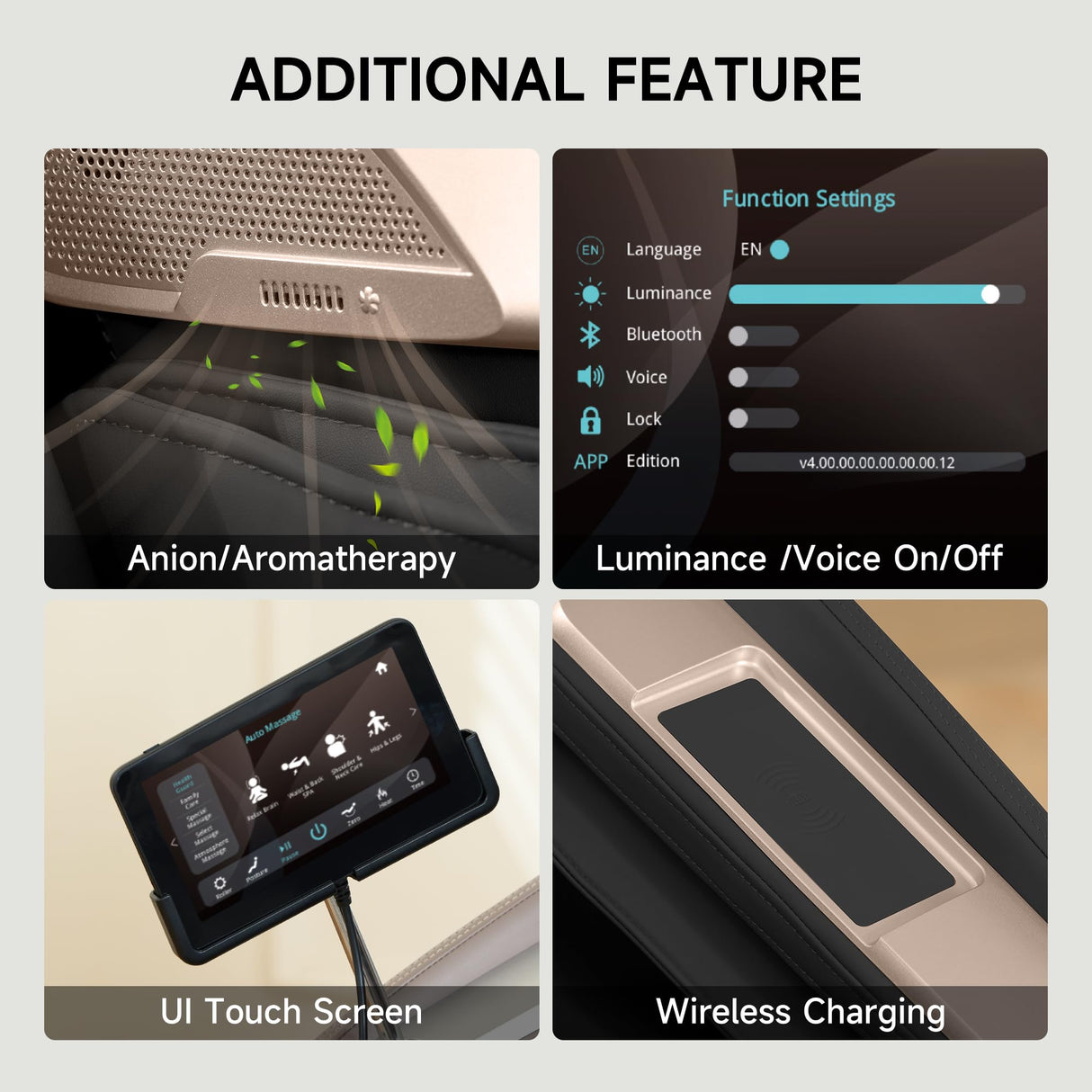 Real Relax 4D Massage Chair Full Body, Zero Gravity Recliner with Negative Ion Purification, Aromatherapy, 20 Auto Modes, Yoga Stretching, Touch Screen, Foot Rollers, Wireless Charger, PS5200 Black Real Relax