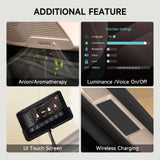 Real Relax 4D Massage Chair Full Body, Zero Gravity Recliner with Negative Ion Purification, Aromatherapy, 20 Auto Modes, Yoga Stretching, Touch Screen, Foot Rollers, Wireless Charger, PS5200 Black Real Relax