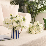 MARTINE MALL 2 Packs Peonies Artificial Flowers, White Artificial Peonies, Silk Peonies Flowers Fake Peonies Artificial Flowers Peonies Bouquet for Centerpiece Table Wedding Party Home Decor MARTINE MALL