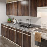 Decotalk Contact Paper Wood Grain Peel and Stick Vintage Wallpaper Self Adhesive Removable Waterproof Wallpaper for Countertops, Drawer Liner Cabinets Walls Desk 12x120inch, Brown Decotalk