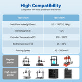 3DHoJor High Speed Printer PLA Filament 1.75mm 1kg Cardboard Spool (2.2lbs) Rapid PLA to 5X Faster Printing Filament Dimensional Accuracy +/- 0.02 mm Fits for Most FDM 3D Printer -Black 3DHoJor