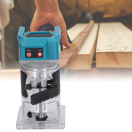 Respicefinem 6 Router 18V 19.0×17.0×12.0 Brushless Trimming Carving Machine Brushless Woodworking Router 18V Battery Hole Trimmer For Bl1815 Trimming Router Woodworking Hole Trimme Respicefinem