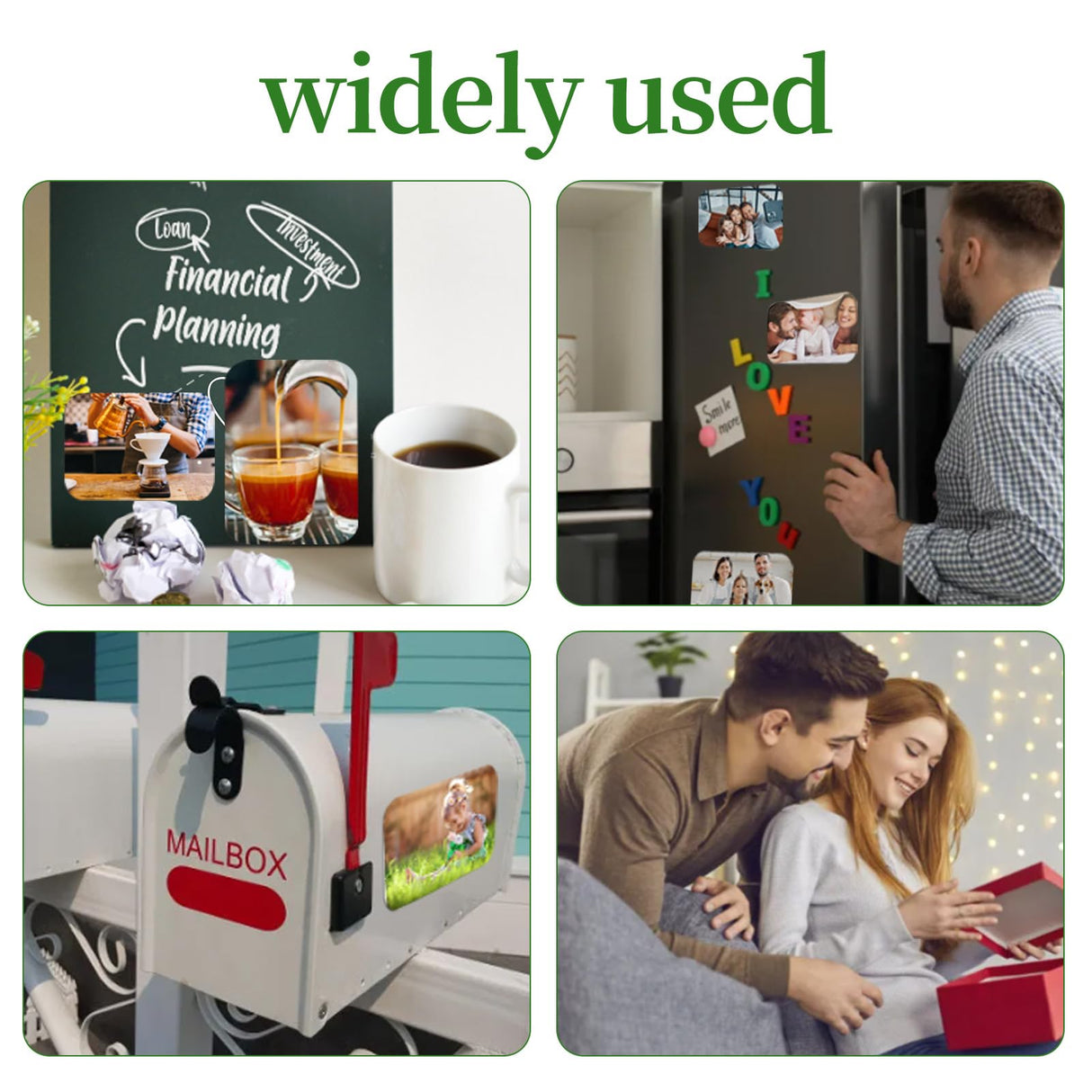 44 Pcs 4 x 6 Inch Thick Sublimation Blank Refrigerator Magnets Blanks Sublimation Magnet with 22 Pcs Fridge Magnets 22 Pcs Large Rectangle Blanks for Kitchen Microwave Oven Office Decor Supplies SENONAPO