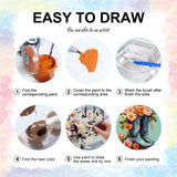 Yezavesu Cowboy Boots Paint by Numbers Kit for Adults Beginner, Flower Adult Paint by Number Kits on Canvas Without Frame, DIY Acrylic Painting by Numbers for Home Wall Decor Gift 16x20 Inch Yezavesu