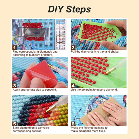 Acudotr Diamond Painting Kits for Adults, 5D DIY Sunflower Diamond Art Kits for Beginners, Full Drill Diamond Painting Kits for Home Wall Decor, 12x12 Inch Acudotr
