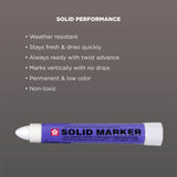 Sakura Solid Paint Markers - Permanent Marker Paint Pens - Window, Wood, & Glass Marker - White Paint - 1 Pack SAKURA SOLID MARKER
