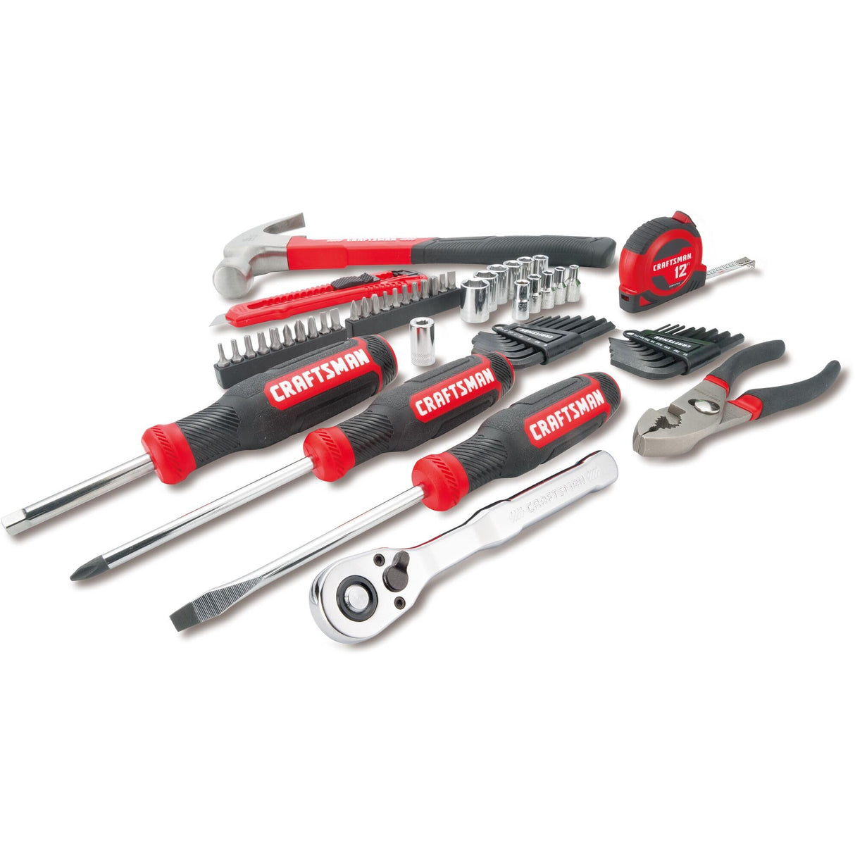 CRAFTSMAN 57 Piece Mechanics Tool Set/Home Tool Set (CMMT99447) CRAFTSMAN