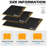 LAVEVE Sleeper Sofa Support Board 48''x60'' Queen Size, Heavy Duty Solid Wooden Mattress for Pull Out Sofa Bed, Foldable Design Bunkie Board Couch Accessories, Enhanced Weight-Bearing Capacity LAVEVE