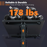 Monomi Electric Height Adjustable Standing Desk, 48x24 Inches, Ergonomic Home Office Sit/Stand Up Desk (Black Steel Frame/Black Top) Monomi