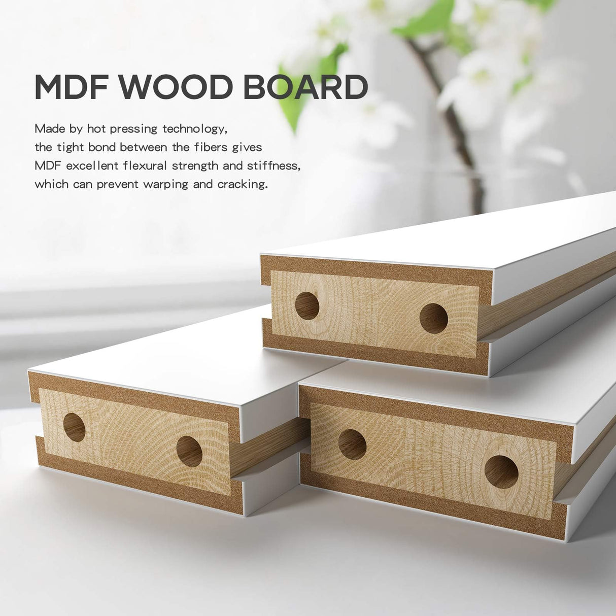 ROYMELO 32x84 Inch White Sliding Barn Door Slab with 5.5ft Hardware Kit Included, 5-Panel, MDF Wood Panel Covered with Water-Proof Scratch-Proof PVC Surface, Simple DIY Assembly ROYMELO