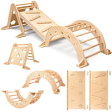 SPARK & WOW Activity Gym - 3-Piece Indoor Climber - Solid Wood - Gross Motor Activities for Infants and Toddlers SPARK & WOW