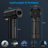 KOPIDOE Compressed Air Duster, 100000RPM Handheld Car Vacuum/Air Blower& Pump, 3 Gear Adjustable Electric Air Duster/Car Vacuum Cleaner, Keyboard KOPIDOE