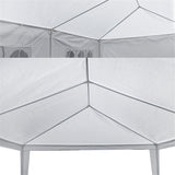 F2C 10 x30 Outdoor Gazebo White Canopy with sidewalls Party Wedding Tent Cater Events Pavilion Beach BBQ Event(10'X30') F2C